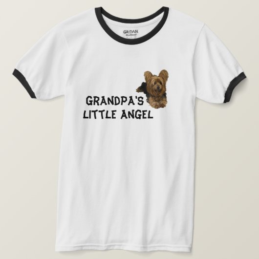 Opa's Little Angel Yorkshire Terrier T-shirt (Design voorkant)