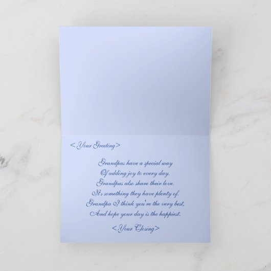 Opa's Love Bug Kaart (Binnen)