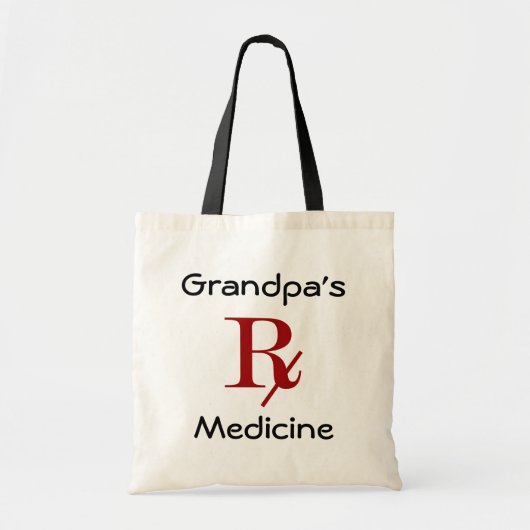 Opa's Medicine Tote Bag (Voorkant)