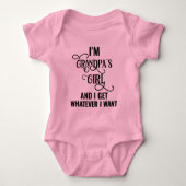 Opa's meisje  romper (Voorkant)