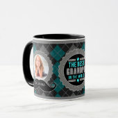 Opa's Mustache Twee Foto Best in the World Mok (Voorkant links)