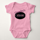 Opa's Prinses Baby Outfit Romper (Voorkant)