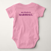 Opa's Prinses Baby Outfit Romper (Achterkant)