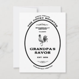 Opa's Sabor Cocky Haan Oude Apotheek Notitiekaartje