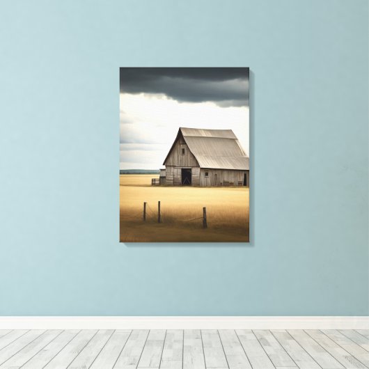 Opa's Schuur Canvas Afdruk (Insitu (Houten vloer))