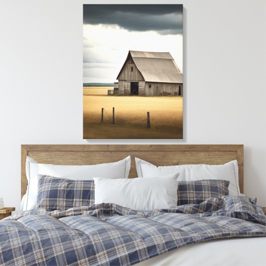 Opa's Schuur Canvas Afdruk (Insitu (Slaapkamer))