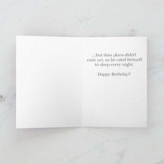 Opa's Smartphone Grappige Verjaardag Kaart (Binnen)