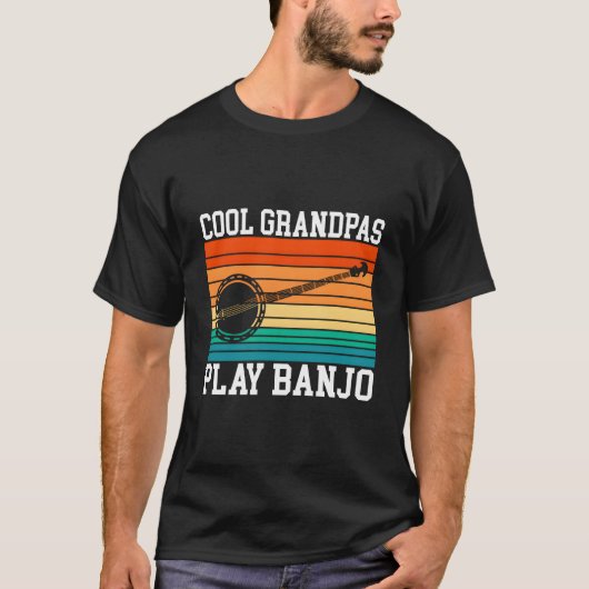 Opa's spelen banjo opa t-shirt (Voorkant)