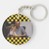 Opa's Taxi | Funny Grandpa Nickname Sleutelhanger (Achterkant)