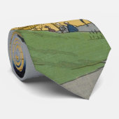 Opa's Teahouse Meguro Ukiyo-e Japans Stropdas (Opgerold)