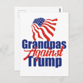 Opa's tegen Trump 2024 Verkiezingen Briefkaart (Voorkant / Achterkant)