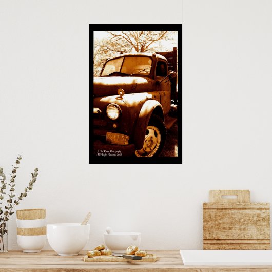 Opa's Truck Poster (Keuken)