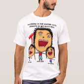 Opa's tuin Cartoon T-shirt (Voorkant)