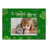 Opa's Wenskaart van St. Patricks Day Grandouders (Voorkant Horizontaal)