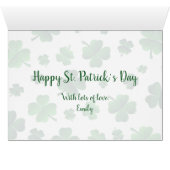 Opa's Wenskaart van St. Patricks Day Grandouders (Binnen Horizontaal (Onder))