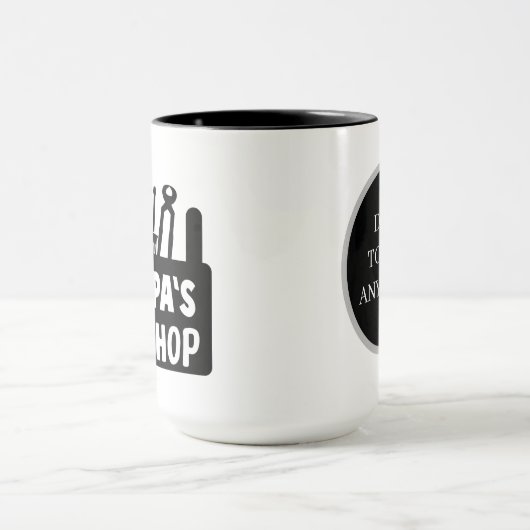 Opa's workshop voegt tekst toe mok (Midden)