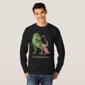 OpaSaurus Green T-Rex & Baby Girl Dinosaurs T-shirt (Voorkant volledig)