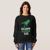 OpaSaurus Rex Dino Dinosaur Grappige Opa-Saurus Trui (Voorkant volledig)