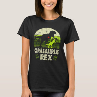 Opasaurus T Rex Dinosaur Opa Saurus Family Matchin T-shirt