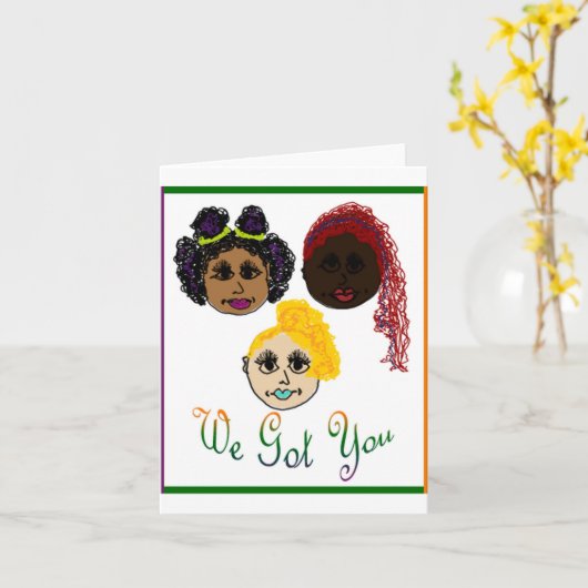 Opbeurend Bericht Kaart (Gele Bloem)