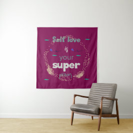 Opbeurende berichten voor een zelfverzekerd jij wandkleed