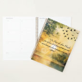 Opbeurende Bijbelverzen Serene Natuur Scènes Planner (Display)