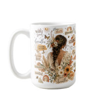 Opbeurende bloemige bevestiging waterverf boho chi