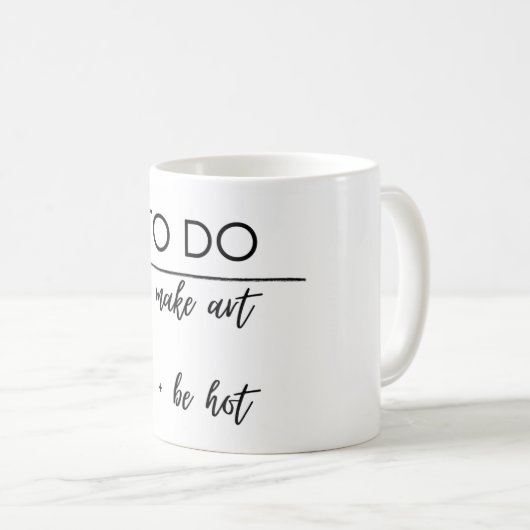 Opbeurende koffiemok voor werk en studie (Voorkant rechts)