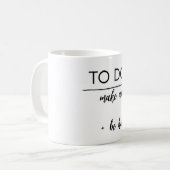 Opbeurende koffiemok voor werk en studie (Voorkant links)