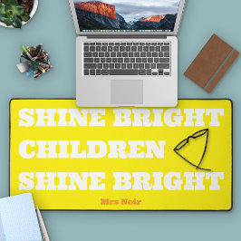 Opbeurende Shine Bright Kinderen Leraar Cadeau Bureaumat