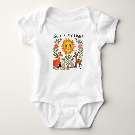 Opbeurende Snap-tee Romper (Voorkant)