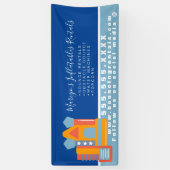 Opblaasbaar Kasteel Springhuis Stuitfeest Verhuur Spandoek (Verticaal)