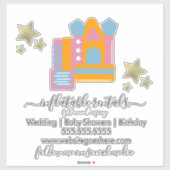 Opblaasbaar winkelcentrum Slide Car Decal Sticker (Vel)