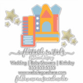 Opblaasbaar winkelvat Dia's auto-decimaal Sticker (Voorkant)