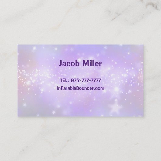 Opblaasbare Bouncer Visitekaartjes (Achterkant)