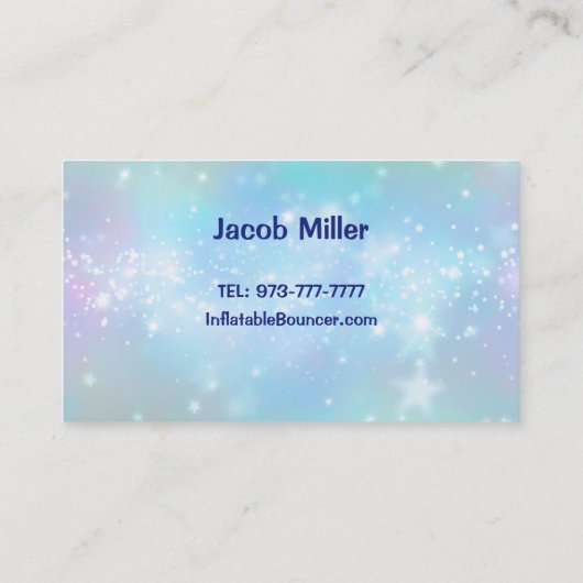 Opblaasbare Bouncer Visitekaartjes (Achterkant)