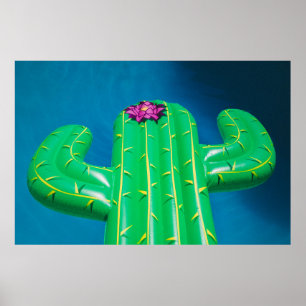 Opblaasbare cactusboei poster