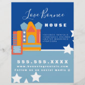 Opblaasbare Castle Jump House Bounce Party Rentals Flyer (Voorkant)