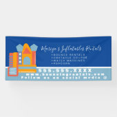 Opblaasbare Castle Jump House Bounce Party Rentals Spandoek (Horizontaal)