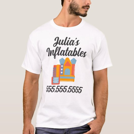 Opblaasbare Castle Jump House Bounce Party Rentals T-shirt (Voorkant)