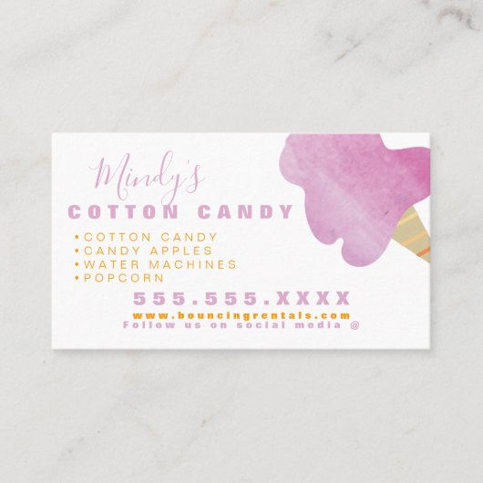 Opblaasbare Castle Jump House Bounce Party Rentals Visitekaartje (Voorkant)