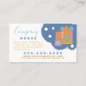 Opblaasbare Castle Jump House Bounce Party Rentals Visitekaartje (Voorkant)