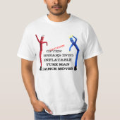 Opblaasbare danser t-shirt (Voorkant)