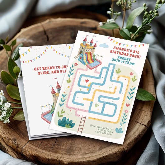 Opblaasbare feestverjaardag kaart