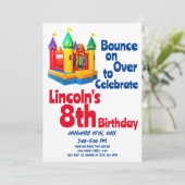 Opblaasbare kinderen van Birthday Kaart (Staand voorkant)