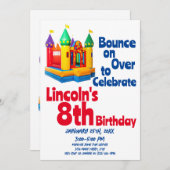 Opblaasbare kinderen van Birthday Kaart (Voorkant / Achterkant)