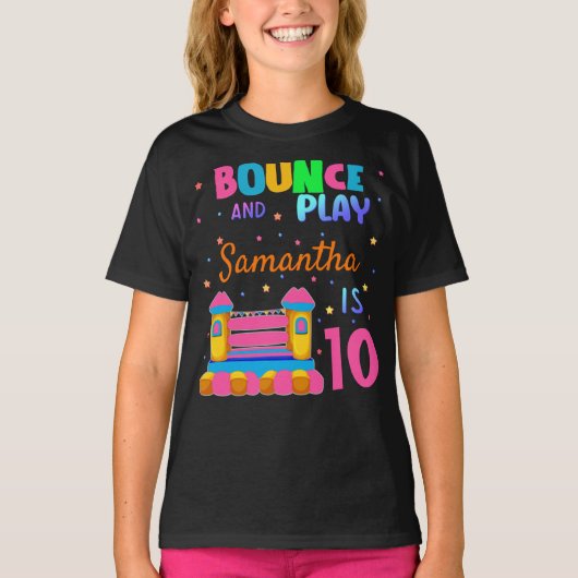 Opblaasbare pomp van het kont van Birthday Party G T-shirt (Voorkant)