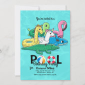 Opblaasbare Pool Speelgoed Uitnodiging (Voorkant)