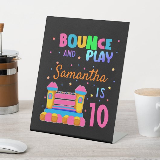 Opblaasbare springplank reclamebord met voetstuk (Insitu)