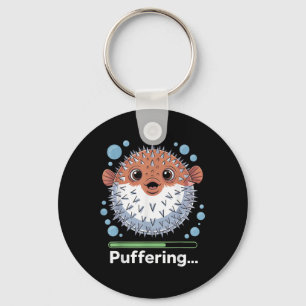 Opblaasbare vis vissen Cute Kogelvis Sleutelhanger